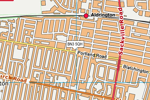 BN3 5QH map - OS VectorMap District (Ordnance Survey) BN3 5QH map - OS VectorMap District (Ordnance Survey)