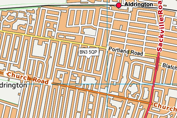 BN3 5QP map - OS VectorMap District (Ordnance Survey) BN3 5QP map - OS VectorMap District (Ordnance Survey)