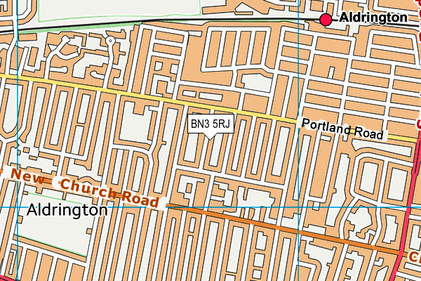 BN3 5RJ map - OS VectorMap District (Ordnance Survey) BN3 5RJ map - OS VectorMap District (Ordnance Survey)