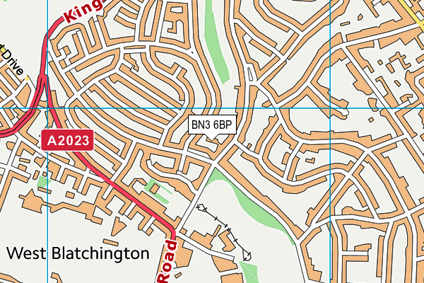 BN3 6BP map - OS VectorMap District (Ordnance Survey) BN3 6BP map - OS VectorMap District (Ordnance Survey)