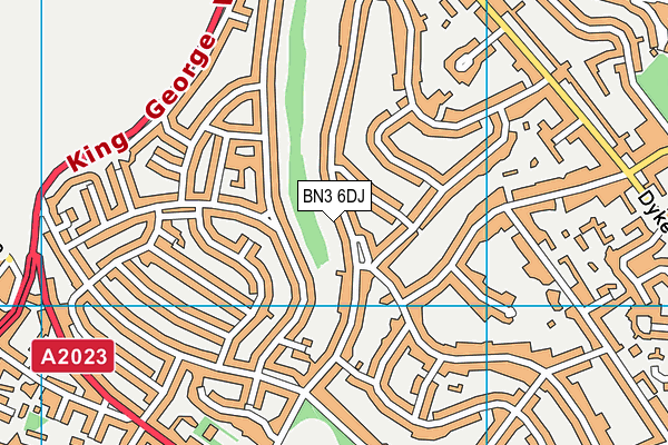 BN3 6DJ map - OS VectorMap District (Ordnance Survey) BN3 6DJ map - OS VectorMap District (Ordnance Survey)