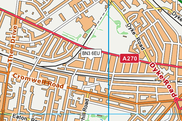 BN3 6EU map - OS VectorMap District (Ordnance Survey) BN3 6EU map - OS VectorMap District (Ordnance Survey)
