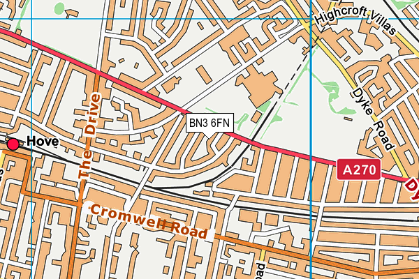 BN3 6FN map - OS VectorMap District (Ordnance Survey) BN3 6FN map - OS VectorMap District (Ordnance Survey)