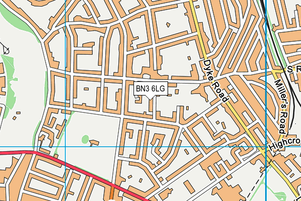 BN3 6LG map - OS VectorMap District (Ordnance Survey) BN3 6LG map - OS VectorMap District (Ordnance Survey)