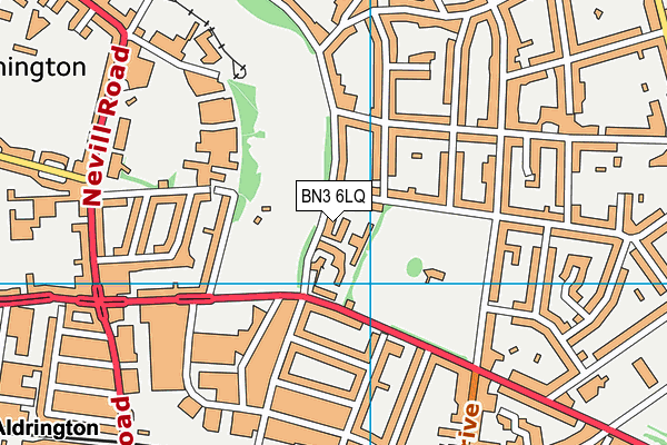 BN3 6LQ map - OS VectorMap District (Ordnance Survey) BN3 6LQ map - OS VectorMap District (Ordnance Survey)