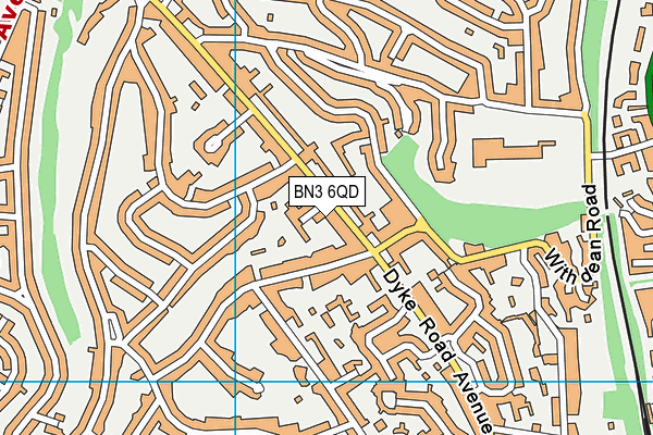 BN3 6QD map - OS VectorMap District (Ordnance Survey) BN3 6QD map - OS VectorMap District (Ordnance Survey)