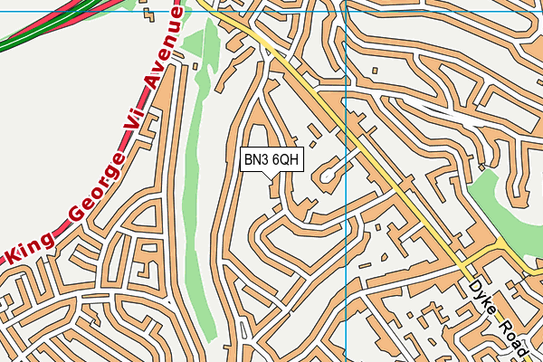 BN3 6QH map - OS VectorMap District (Ordnance Survey) BN3 6QH map - OS VectorMap District (Ordnance Survey)