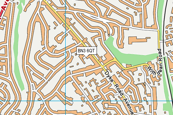 BN3 6QT map - OS VectorMap District (Ordnance Survey) BN3 6QT map - OS VectorMap District (Ordnance Survey)