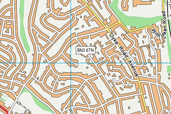 BN3 6TN map - OS VectorMap District (Ordnance Survey) BN3 6TN map - OS VectorMap District (Ordnance Survey)