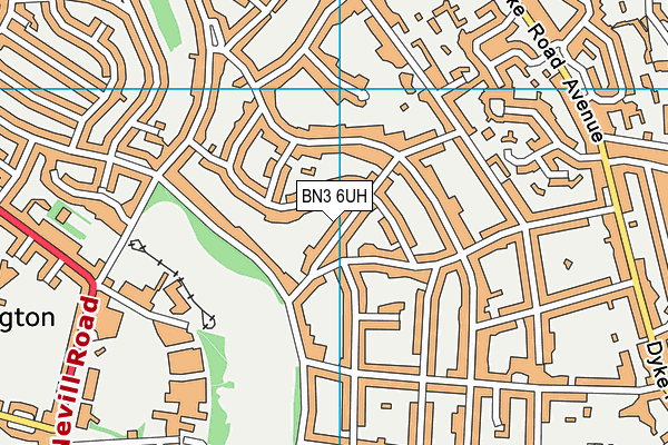 BN3 6UH map - OS VectorMap District (Ordnance Survey) BN3 6UH map - OS VectorMap District (Ordnance Survey)