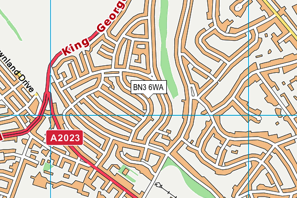 BN3 6WA map - OS VectorMap District (Ordnance Survey) BN3 6WA map - OS VectorMap District (Ordnance Survey)