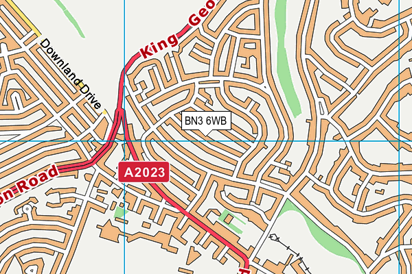 BN3 6WB map - OS VectorMap District (Ordnance Survey) BN3 6WB map - OS VectorMap District (Ordnance Survey)