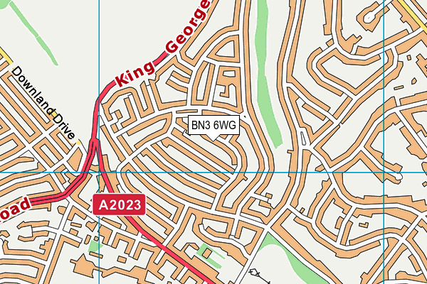 BN3 6WG map - OS VectorMap District (Ordnance Survey) BN3 6WG map - OS VectorMap District (Ordnance Survey)
