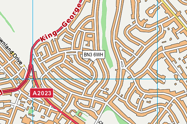 BN3 6WH map - OS VectorMap District (Ordnance Survey) BN3 6WH map - OS VectorMap District (Ordnance Survey)