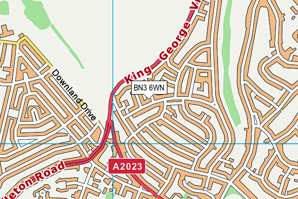 BN3 6WN map - OS VectorMap District (Ordnance Survey) BN3 6WN map - OS VectorMap District (Ordnance Survey)