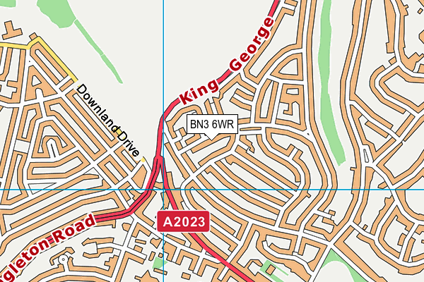 BN3 6WR map - OS VectorMap District (Ordnance Survey) BN3 6WR map - OS VectorMap District (Ordnance Survey)
