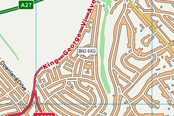 BN3 6XG map - OS VectorMap District (Ordnance Survey) BN3 6XG map - OS VectorMap District (Ordnance Survey)