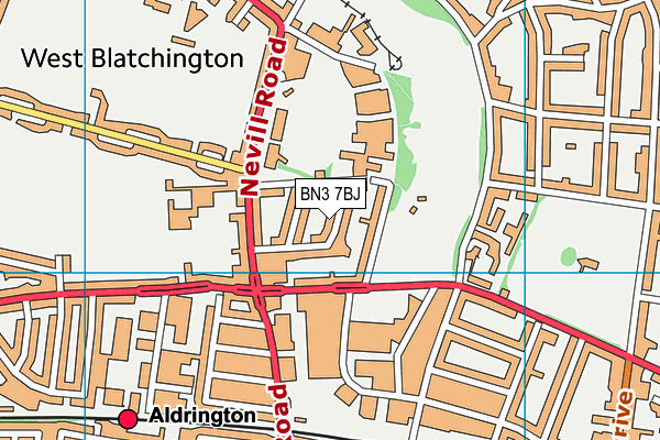 BN3 7BJ map - OS VectorMap District (Ordnance Survey) BN3 7BJ map - OS VectorMap District (Ordnance Survey)