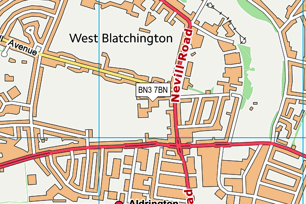 BN3 7BN map - OS VectorMap District (Ordnance Survey) BN3 7BN map - OS VectorMap District (Ordnance Survey)