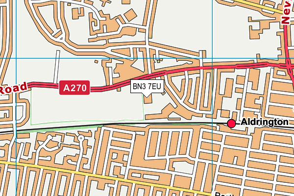 BN3 7EU map - OS VectorMap District (Ordnance Survey) BN3 7EU map - OS VectorMap District (Ordnance Survey)