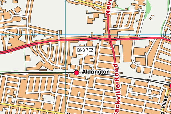 BN3 7EZ map - OS VectorMap District (Ordnance Survey) BN3 7EZ map - OS VectorMap District (Ordnance Survey)