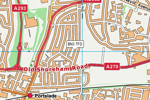 BN3 7FD map - OS VectorMap District (Ordnance Survey) BN3 7FD map - OS VectorMap District (Ordnance Survey)