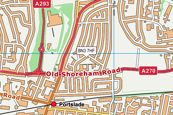 BN3 7HF map - OS VectorMap District (Ordnance Survey) BN3 7HF map - OS VectorMap District (Ordnance Survey)