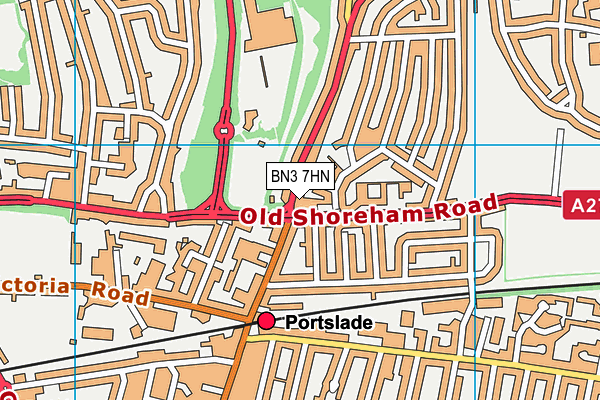 BN3 7HN map - OS VectorMap District (Ordnance Survey) BN3 7HN map - OS VectorMap District (Ordnance Survey)