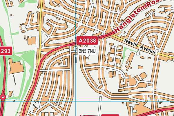 BN3 7NU map - OS VectorMap District (Ordnance Survey) BN3 7NU map - OS VectorMap District (Ordnance Survey)