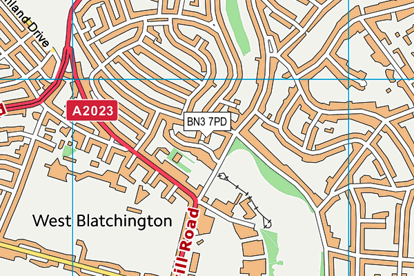 BN3 7PD map - OS VectorMap District (Ordnance Survey) BN3 7PD map - OS VectorMap District (Ordnance Survey)