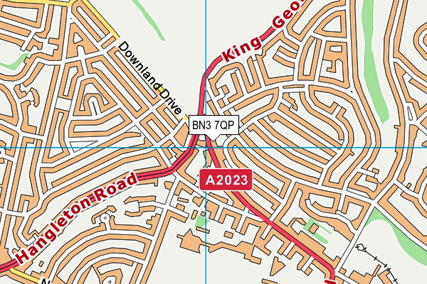 BN3 7QP map - OS VectorMap District (Ordnance Survey) BN3 7QP map - OS VectorMap District (Ordnance Survey)
