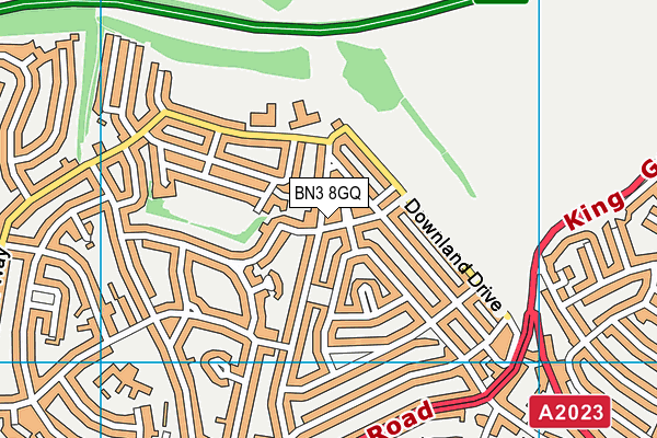 BN3 8GQ map - OS VectorMap District (Ordnance Survey) BN3 8GQ map - OS VectorMap District (Ordnance Survey)