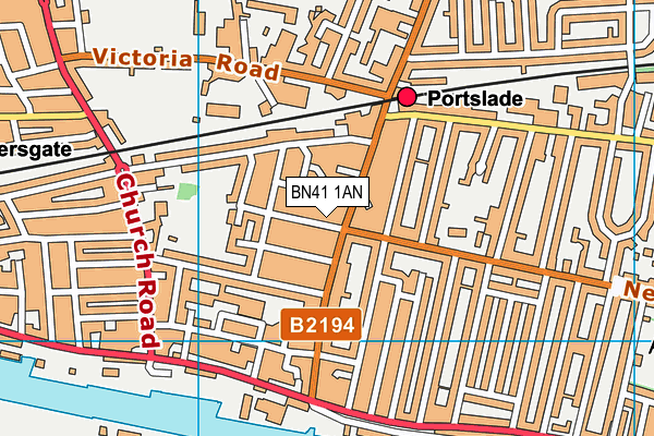 BN41 1AN map - OS VectorMap District (Ordnance Survey) BN41 1AN map - OS VectorMap District (Ordnance Survey)