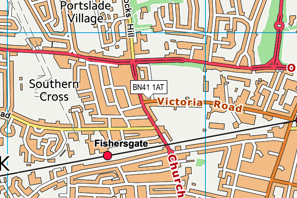 BN41 1AT map - OS VectorMap District (Ordnance Survey) BN41 1AT map - OS VectorMap District (Ordnance Survey)