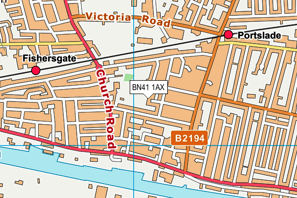 BN41 1AX map - OS VectorMap District (Ordnance Survey) BN41 1AX map - OS VectorMap District (Ordnance Survey)