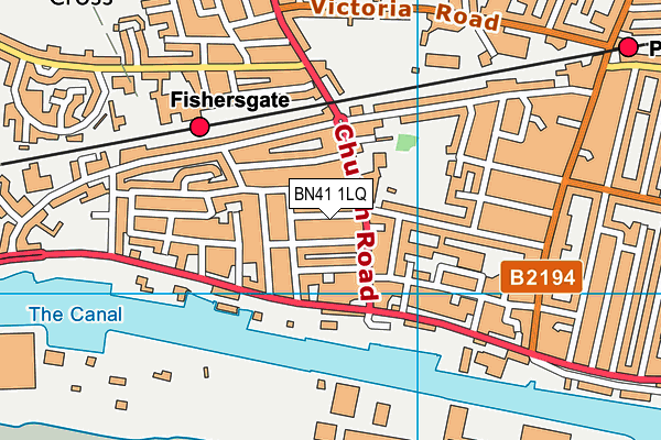 BN41 1LQ map - OS VectorMap District (Ordnance Survey) BN41 1LQ map - OS VectorMap District (Ordnance Survey)