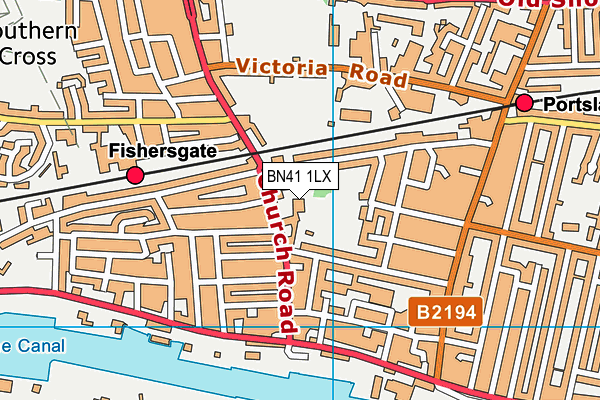 BN41 1LX map - OS VectorMap District (Ordnance Survey) BN41 1LX map - OS VectorMap District (Ordnance Survey)