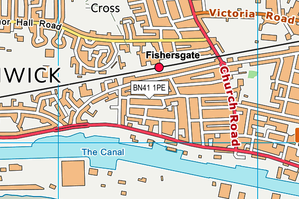 BN41 1PE map - OS VectorMap District (Ordnance Survey) BN41 1PE map - OS VectorMap District (Ordnance Survey)