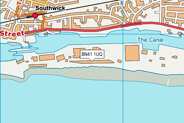 BN41 1UQ map - OS VectorMap District (Ordnance Survey) BN41 1UQ map - OS VectorMap District (Ordnance Survey)