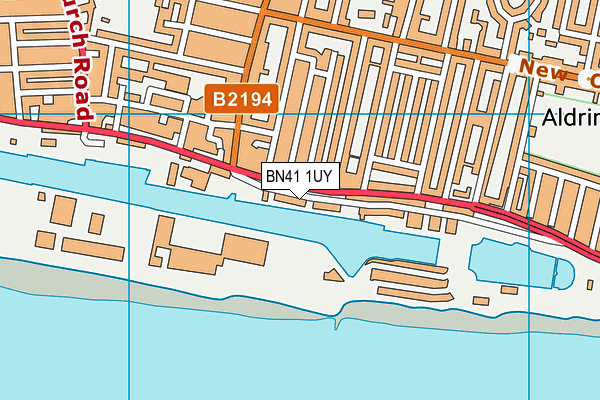BN41 1UY map - OS VectorMap District (Ordnance Survey) BN41 1UY map - OS VectorMap District (Ordnance Survey)