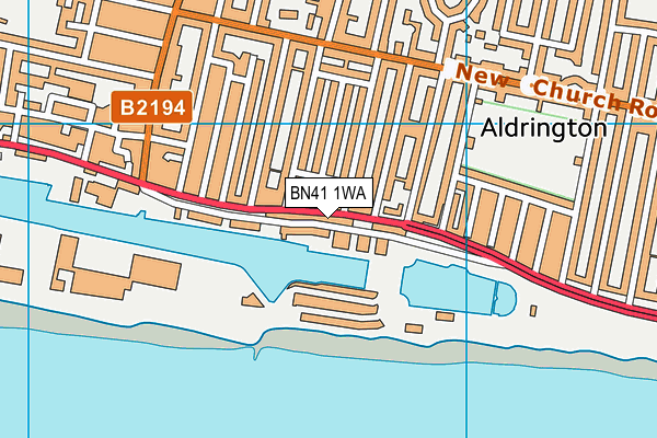BN41 1WA map - OS VectorMap District (Ordnance Survey) BN41 1WA map - OS VectorMap District (Ordnance Survey)