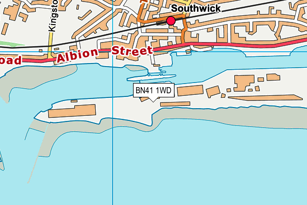 BN41 1WD map - OS VectorMap District (Ordnance Survey) BN41 1WD map - OS VectorMap District (Ordnance Survey)
