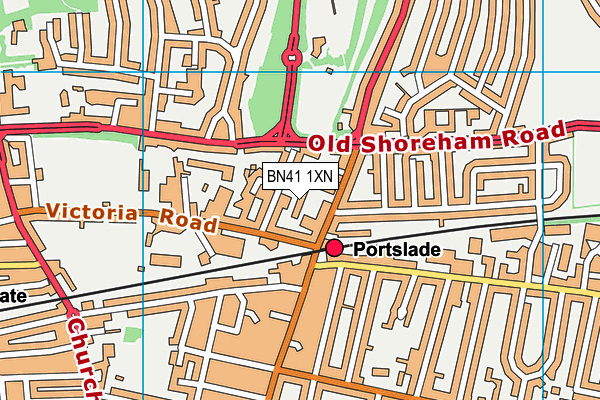 BN41 1XN map - OS VectorMap District (Ordnance Survey) BN41 1XN map - OS VectorMap District (Ordnance Survey)