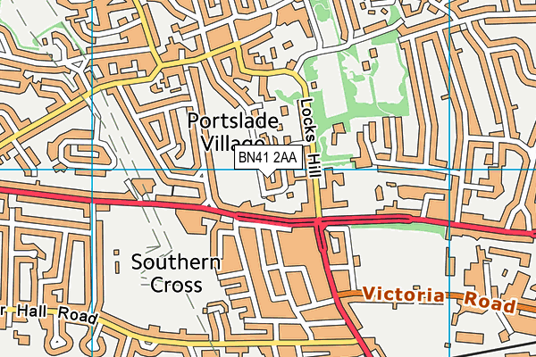 BN41 2AA map - OS VectorMap District (Ordnance Survey) BN41 2AA map - OS VectorMap District (Ordnance Survey)