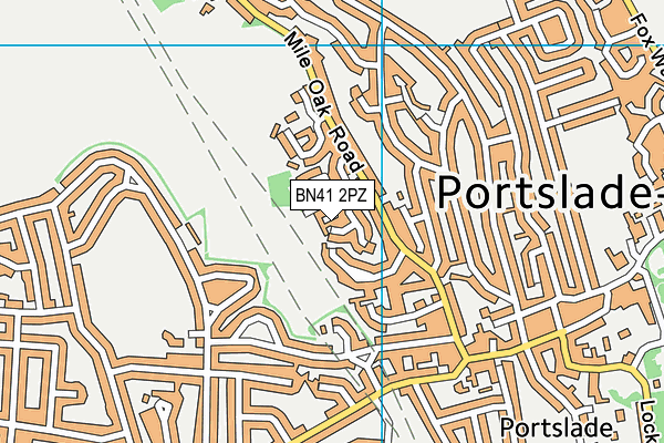BN41 2PZ map - OS VectorMap District (Ordnance Survey) BN41 2PZ map - OS VectorMap District (Ordnance Survey)