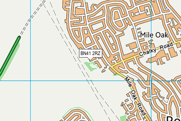BN41 2RZ map - OS VectorMap District (Ordnance Survey) BN41 2RZ map - OS VectorMap District (Ordnance Survey)