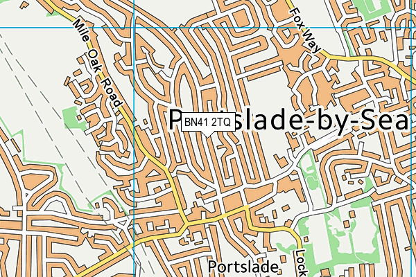 BN41 2TQ map - OS VectorMap District (Ordnance Survey)