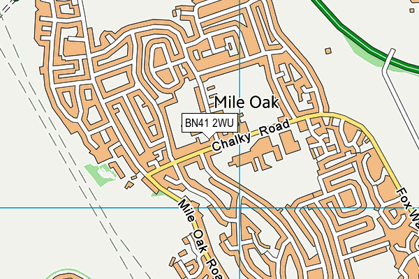 BN41 2WU map - OS VectorMap District (Ordnance Survey) BN41 2WU map - OS VectorMap District (Ordnance Survey)