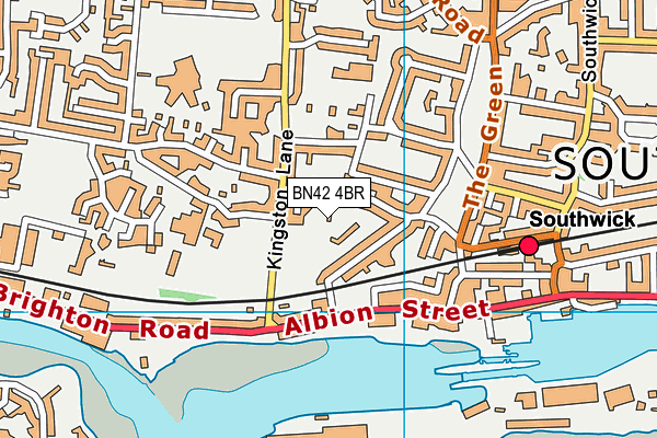 BN42 4BR map - OS VectorMap District (Ordnance Survey) BN42 4BR map - OS VectorMap District (Ordnance Survey)