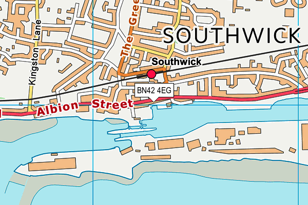 BN42 4EG map - OS VectorMap District (Ordnance Survey) BN42 4EG map - OS VectorMap District (Ordnance Survey)